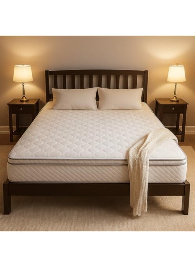 Zavora Homes Medical Pillow Top Mattress Orthopedic Support | (20cm Thickness) | Pressure Relief | Motion Isolation | Premium Knitted Fabric | Medium Firm Comfort | - 150x190x20